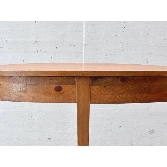 Round Dining Table in Alder Wood For Sale - Image 13 of 16