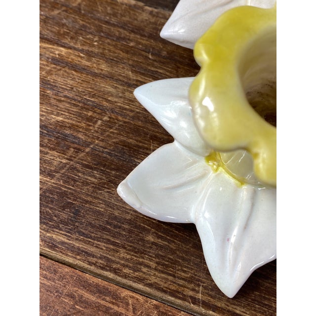 Earthenware Centerpiece and Two Candlesticks, 1950s, Set of 3 For Sale - Image 16 of 18