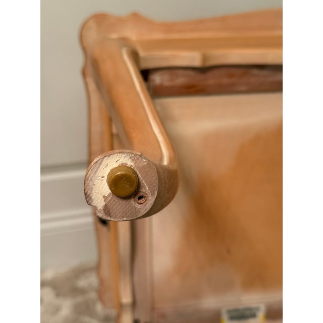 1990s Ethan Allen Country French Side Table Birchwood W/Maker's Mark For Sale - Image 14 of 16