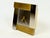 1980s French Brutalist Steel and Brass Table Clock from Seiko, Japan, 1980s For Sale - Image 5 of 14