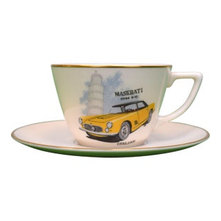 Abercrombie & Fitch X Maserati 3500 g.t. Picard China Cup & Saucer For Sale