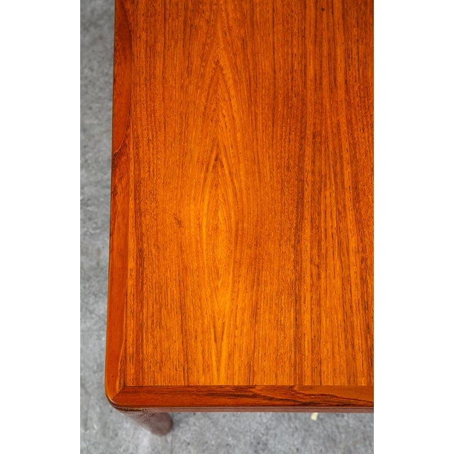 Mid Century Danish Modern Coffee Table Solid Teak Denmark Surfboard MCM Vintage For Sale - Image 9 of 12