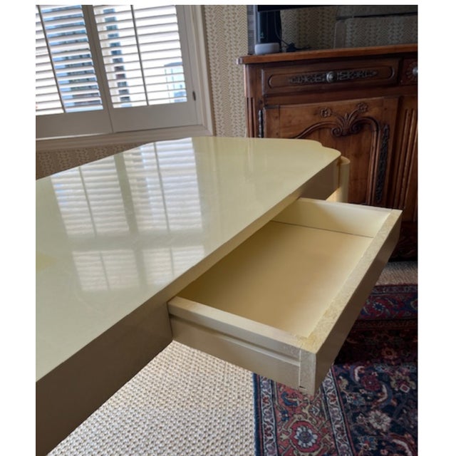 1980s Postmodern Sculptural Plaster-Style Desk With Matching Chair For Sale - Image 10 of 11