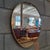 Metal Mirror with Brass Frame, Denmark, 1960 For Sale - Image 7 of 7