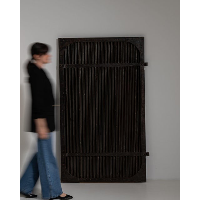 Early 20th Century Czech Republic Black Iron Door For Sale - Image 10 of 17
