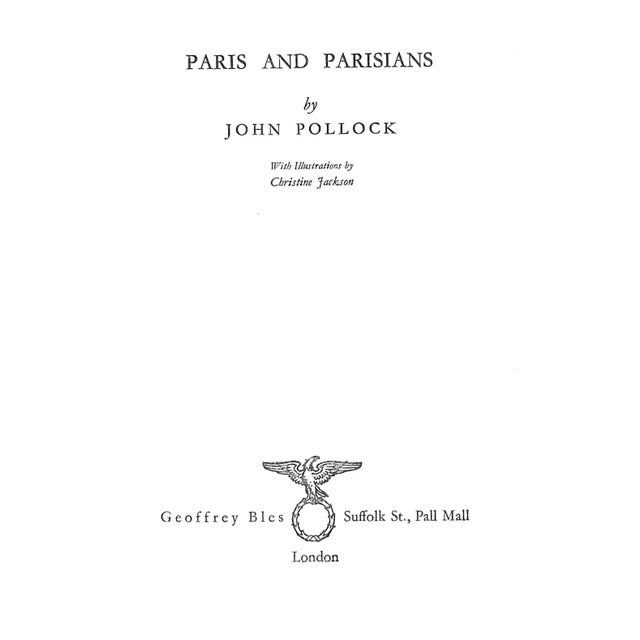 Traditional "Paris and Parisians" 1929 Pollock, John For Sale - Image 3 of 10