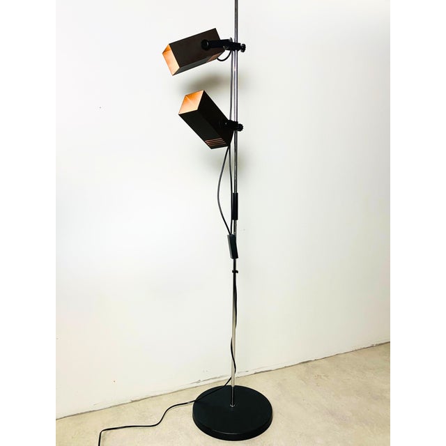 Dutch Postmodern Floor Lamp with Double Adjustable Spotlights, 1980s For Sale - Image 9 of 9