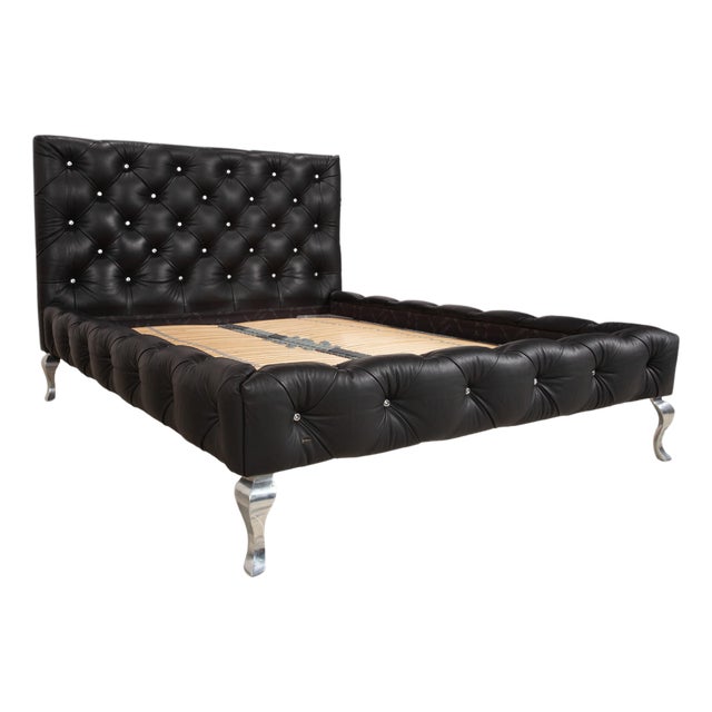 Leather Bed in Black by Bretz Marilyn For Sale