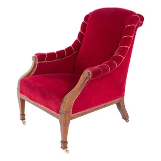 Sheraton Chair in Red, 1890s For Sale