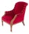 Sheraton Chair in Red, 1890s For Sale