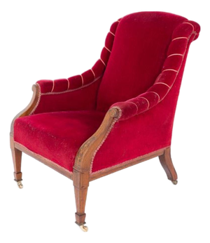Sheraton Chair in Red, 1890s