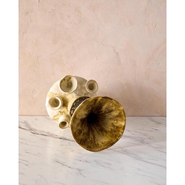 Handmade Mediterranean "Fig Vase 7" Glazed Stoneware by Canoa Lab for TRNK From Deriva Y Trampa Series For Sale - Image 9 of 10
