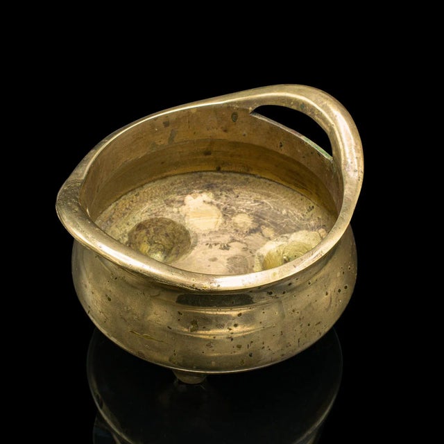 1900's Victorian Antique Incense Burner Oriental Brass Censer For Sale - Image 6 of 9