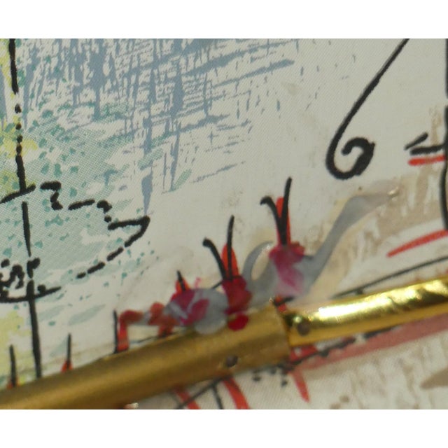 Pastel Patterned Laundry Ottoman, 1950s For Sale - Image 12 of 13