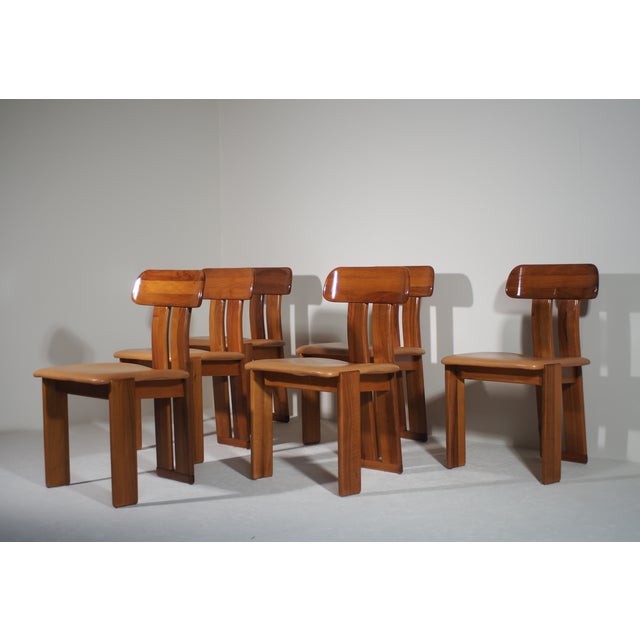 Italian Sapporo Dining Chairs by Mario Marenco for Mobil Girgi, 1970s, Set of 6 For Sale - Image 13 of 13