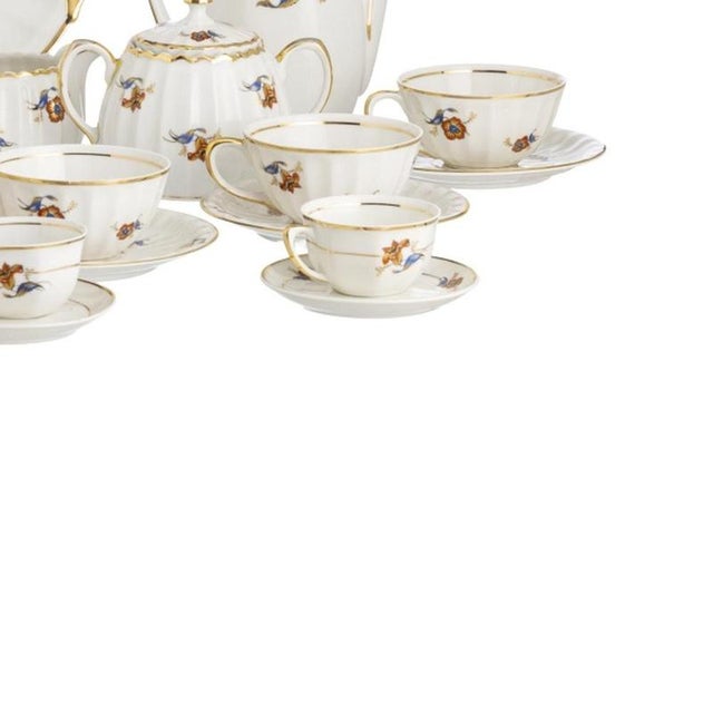 Porcelain Tea and Coffee Service from Vista Alegre, Set of 29 For Sale - Image 5 of 6