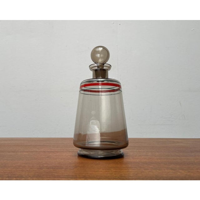 Mid-Century German Glass Carafe, 1960s For Sale - Image 11 of 18