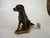 Late 20th Century Bronze Dog Statue Lab, Labrador Sitting Wooden Bace Artist Signed: Name? & 1995 For Sale - Image 5 of 12