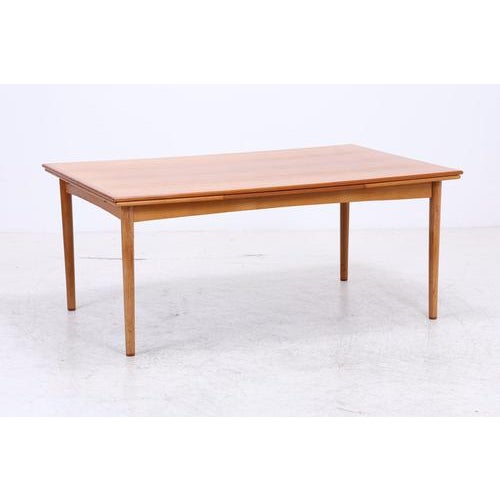 Vintage Extendable Teak Dining Table For Sale - Image 3 of 16