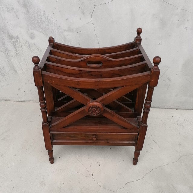 Wood Canterbury Magazine Holder, 1890s For Sale - Image 7 of 7