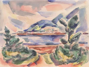 'Oregon Coast' by Andrew Vincent, 1945, Art Institute of Chicago, Works Project Association