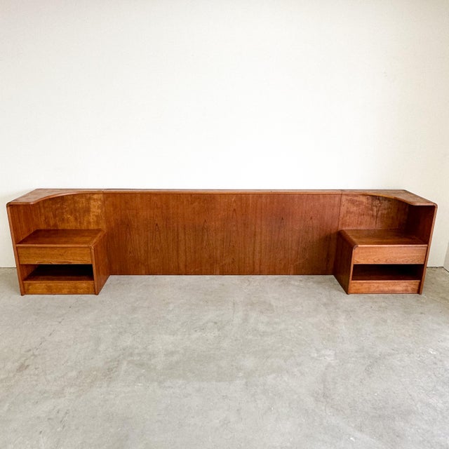 1970s Vintage Vinde Mobelfabrik King Size Mid Century Modern Teak