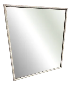 Antique French Painted Bistro Mirror, 19th Century