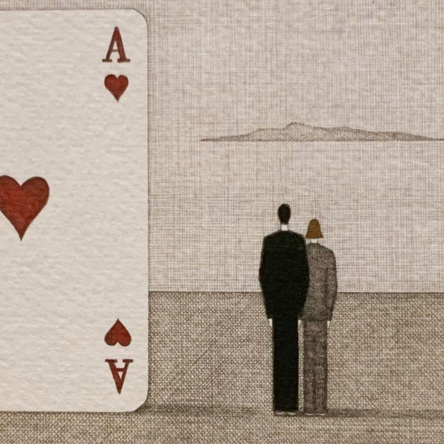 Early 21st Century Joanna Wiszniewska Domańska, Landscape with a Card Which Brings Luck, 2023, Etching on Paper For Sale - Image 5 of 6