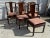 These chairs are made by Henredon Furniture.. They're made of walnut and have cane seats. The chairs also have custom made...