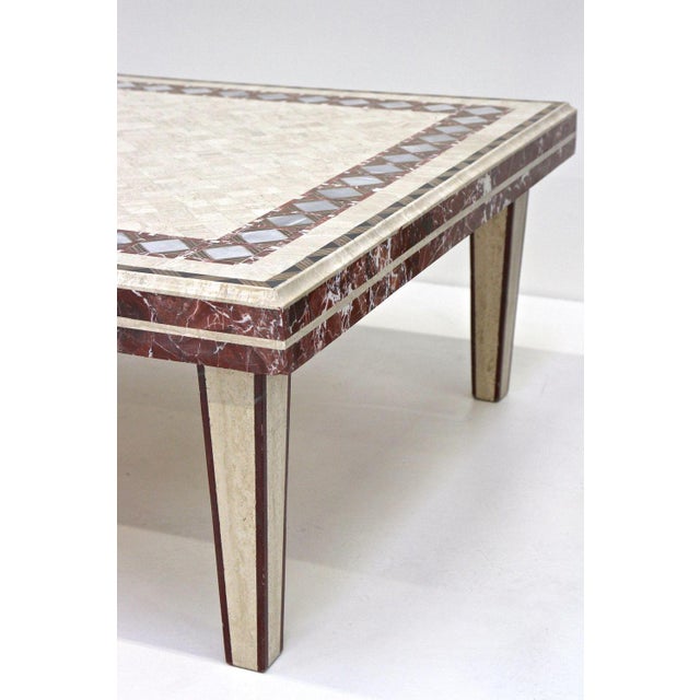 Italian Travertine Stone Coffee Table, 1980s For Sale - Image 4 of 18