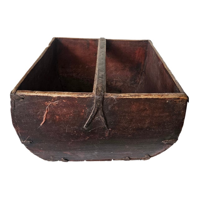 Antique Asian Rice Bin for Measuring and Storing a "Dou" of Rice For Sale