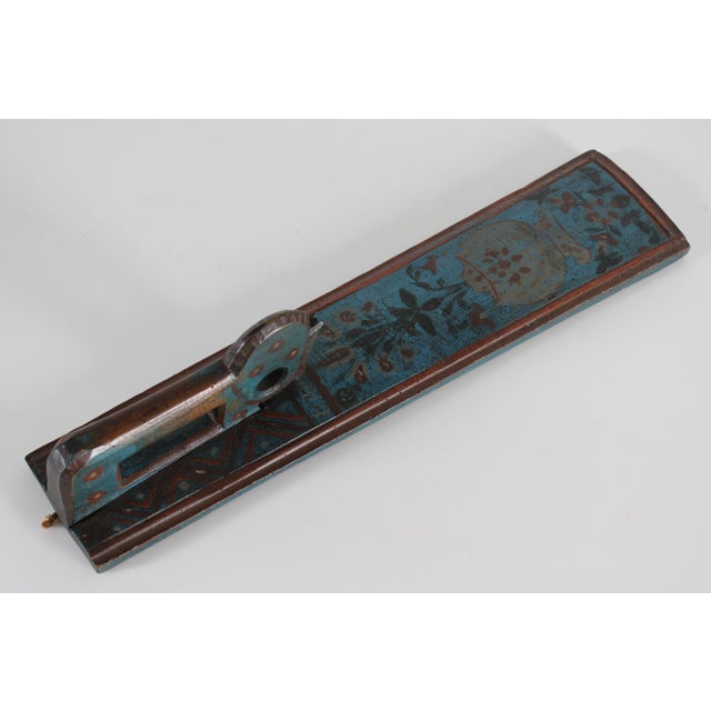 Antique Danish Wooden Mangle Board with Horse, 1823 For Sale - Image 10 of 10