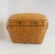 Celerie Kemble Vintage Chinese Herringbone Weave Cane and Wicker Lidded Basket Storage For Sale - Image 4 of 12