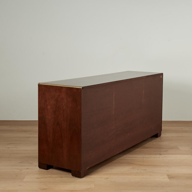 Vintage Campaign Style Chest or Dresser by Baker For Sale - Image 17 of 17