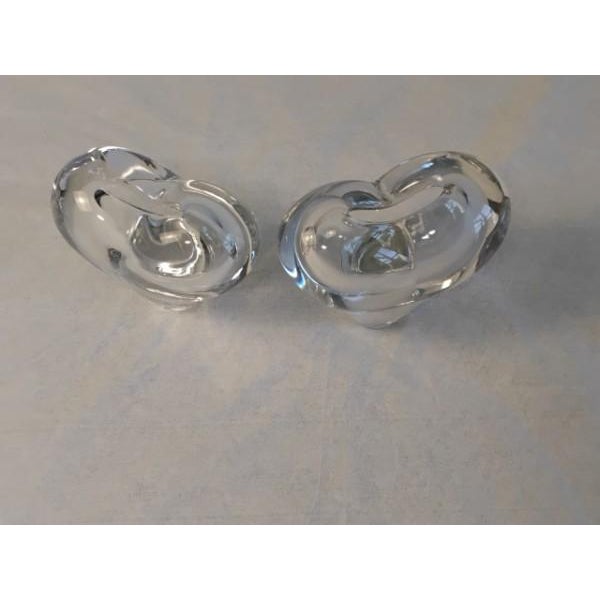 Pair of Vintage Rosenthal Studio-Linie Crystal Heart Solifleur Vases by Michael Boehm For Sale - Image 11 of 17