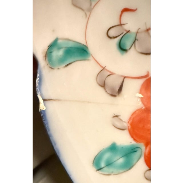 Antique 19th C. Japanese Imari Scalloped Porcelain Bowl - 10" For Sale - Image 15 of 16