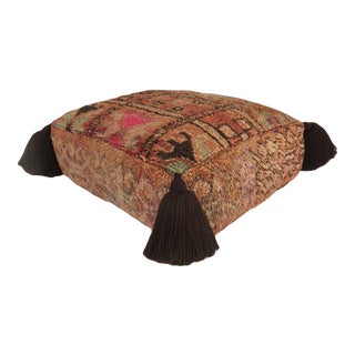 Vintage Moroccan Taznakht Pouf For Sale