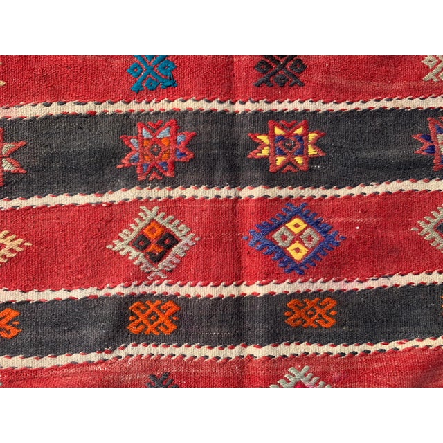 1960s Vintage Turkish Kilim Rug - For Sale - Image 5 of 10