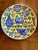 Chinese 1970s Pair of Yellow & Blue Chinese Porcelain Plates, Set of Two For Sale - Image 3 of 9