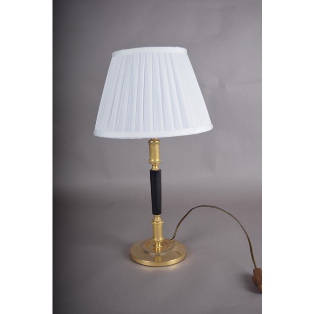 Mid-Century Gilded Brass Desk Lamp Table Lamp, 1950s For Sale - Image 9 of 10