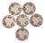 Antique Terre De Fer Dinner Plates with Biarritz Pattern from U&C Sarreguemines, 1900s, Set of 6 For Sale