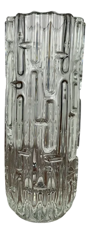 Labyrinth Vase attributed to Frantisek Vizier for Sklo Union, Czech Republic, 1965