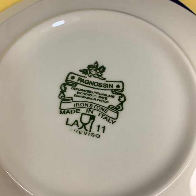 Ceramic Vintage Ironstone Dinnerware Set of 24 Pieces "Spa Bright Yellow" Pattern by Pagnossin Treviso For Sale - Image 7 of 7