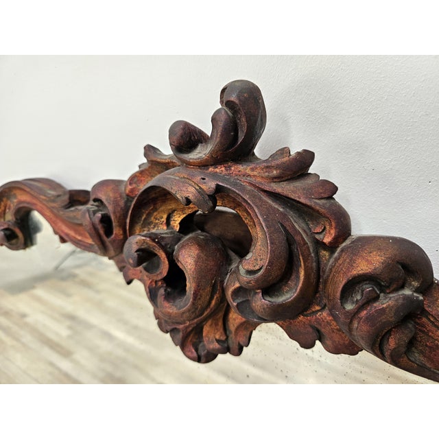 Brown Early 20th Century Chippendale Wooden Mirror For Sale - Image 8 of 18