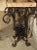 Gold 1920's Forged Iron and Marble Console Table From France For Sale - Image 8 of 13