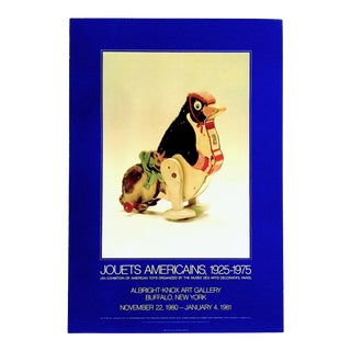 Jouets Americains 1925 - 1975 1980 Lithograph Print Vintage Toys Museum Exhibition Poster For Sale