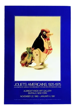 Jouets Americains 1925 - 1975 1980 Lithograph Print Vintage Toys Museum Exhibition Poster