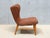Wood Lounge Chair in Ember-Toned Upholstery and Elm from Eric Bertil Karlén, Sweden, 1940s For Sale - Image 7 of 15