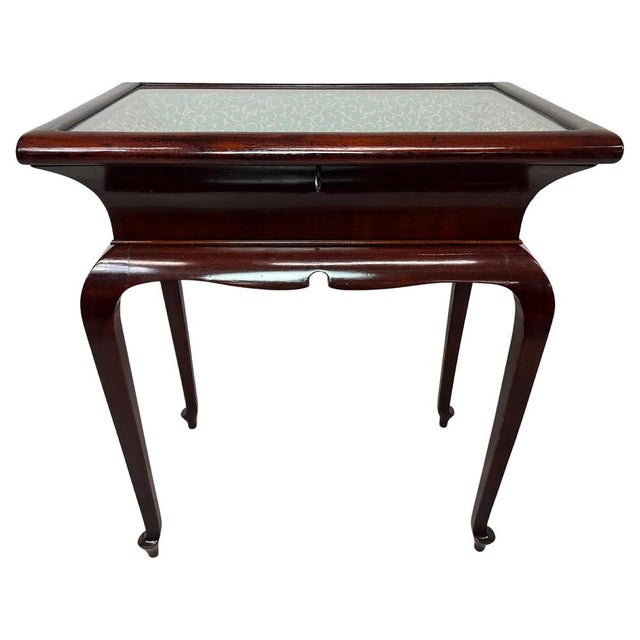Art Deco Mahogany Bijouterie Display Cabinet Table, 1930s For Sale - Image 15 of 15