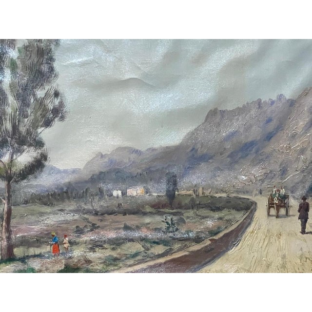 Oil painting on canvas, Sicilian landscape, Rosario di Fazio, 20th century Rosario di Fazio, Palermo 1892 - 1958 Oil...